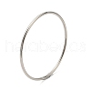 304 Stainless Steel Simple Plain Bangle for Women BJEW-F461-01C-P-1