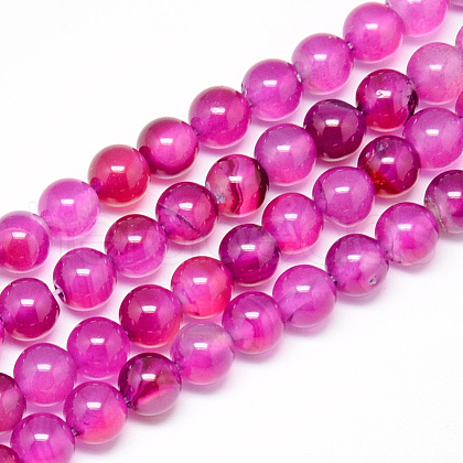 Natural Agate Beads Strands G-R003-01-1