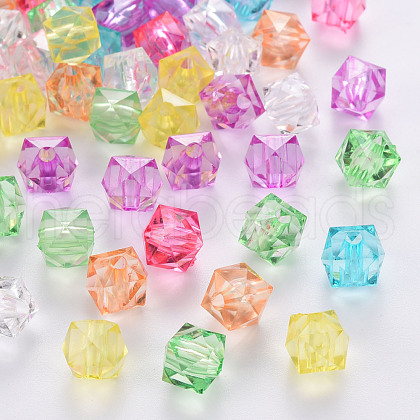 Transparent Acrylic Beads TACR-Q259-10mm-V-1