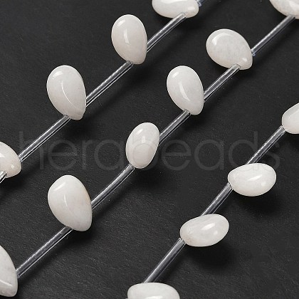 Natural White Jade Beads Strands G-P562-A01-01-1