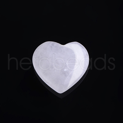 Mother's Day Gifts Natural Quartz Crystal Love Heart Stone PW-WG32553-08-1