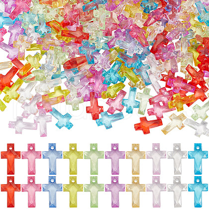 SOFPLATE 1000Pcs Transparent Acrylic Pendants MACR-SP0001-11-1
