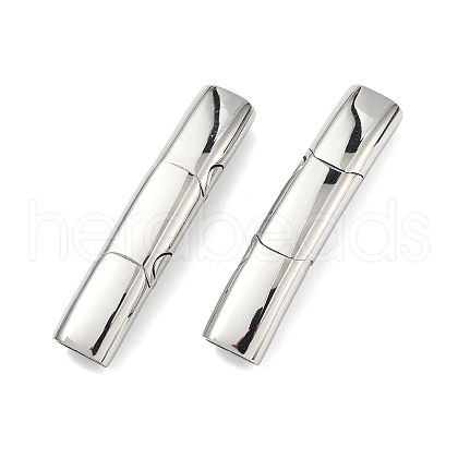 Smooth 316 Surgical Stainless Steel Rectangle Magnetic Clasps STAS-Z134-01P-1