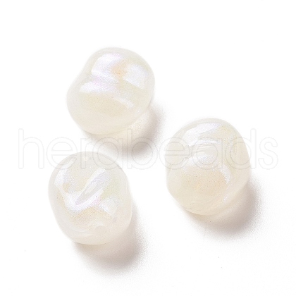 Opaque Acrylic Beads OACR-E015-08H-1