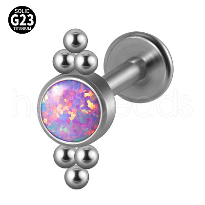 G23 Titanium Threadless Labrets WG33C7B-58-1
