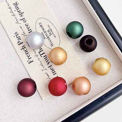 Opaque Acrylic European Beads OACR-E025-12-1