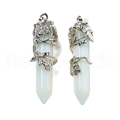 Synthetic Opalite Big Pointed Pendants G-A172-16K-1