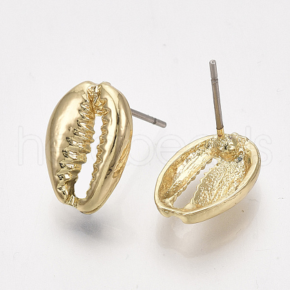 Alloy Stud Earrings PALLOY-S125-038-1