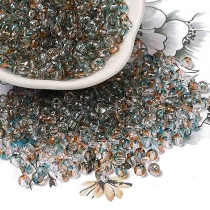 Transparent Colours Glass Round Beads SEED-F006-05A-10-1