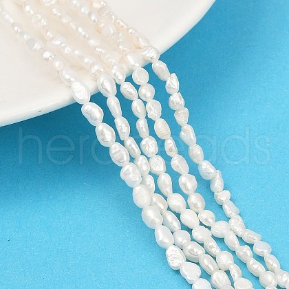 Natural Cultured Freshwater Pearl Beads Strands PEAR-P064-20E-02C-1