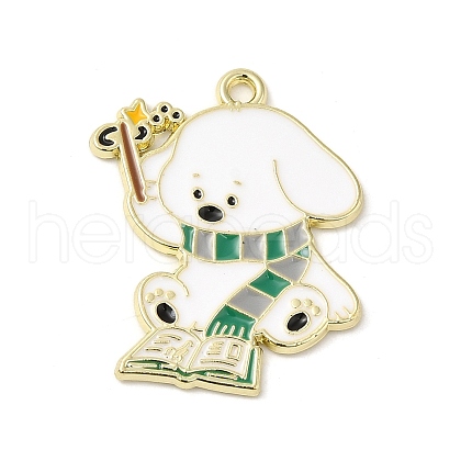 Alloy Enamel Pendants ENAM-M218-01B-G-1