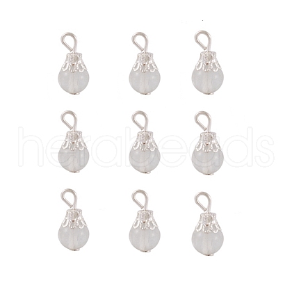 Cat Eye Pendants HJEW-TAC0010-01-1