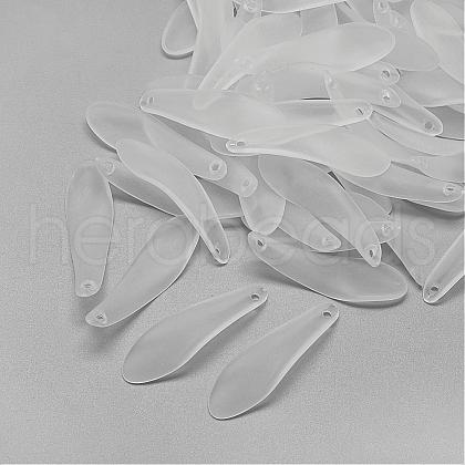 Transparent Acrylic Pendants FACR-S024-SB518-1