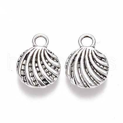 Tibetan Style Alloy Charms TIBEP-S319-095AS-RS-1