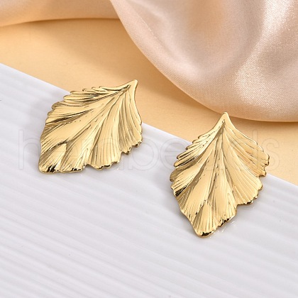 304 Stainless Steel Stud Earrings EJEW-S267-01G-B-1
