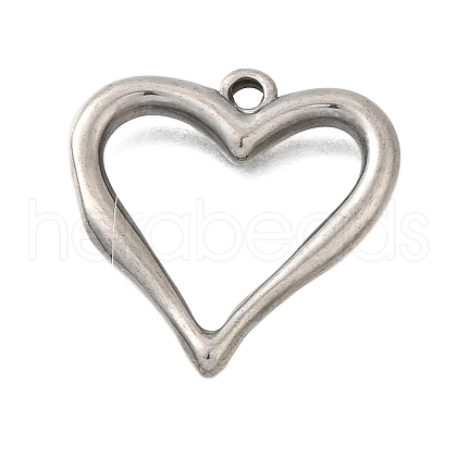 304 Stainless Steel Pendants STAS-Q362-05B-P-1