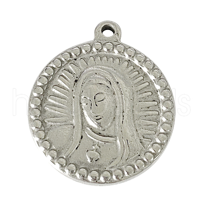 304 Stainless Steel Pendants STAS-E474-42-1