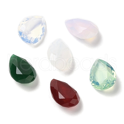 Pointed Back Glass Rhinestone Cabochons GLAA-B012-32D-1