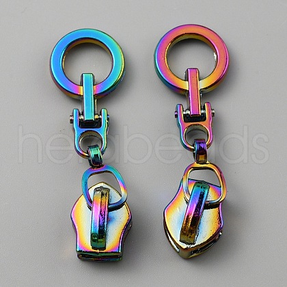 Zinc Alloy Replacement Zipper Sliders FIND-WH0139-72-1