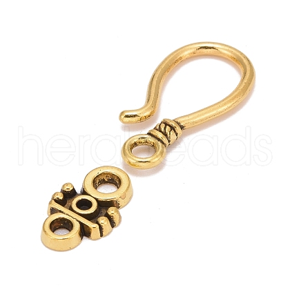 Tibetan Style Hook and Eye Clasps X-GLF1278Y-1