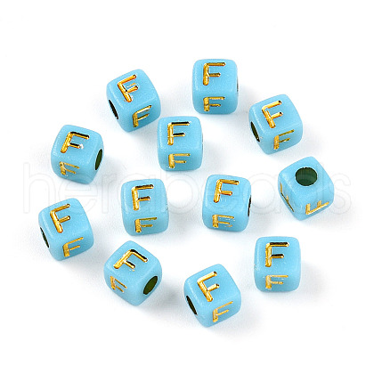 Plating Acrylic Beads OACR-N140-01F-F-1