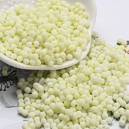 Macaron Color Opaque Frosted Glass Seed Beads X1-SEED-K009-12B-15-1