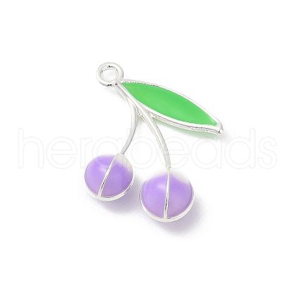 Alloy Enamel Pendants PALLOY-R151-43P-05-1