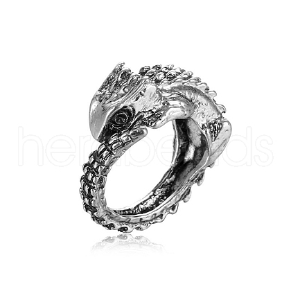 Antique Silver Alloy Open Cuff Rings PW23031871729-1