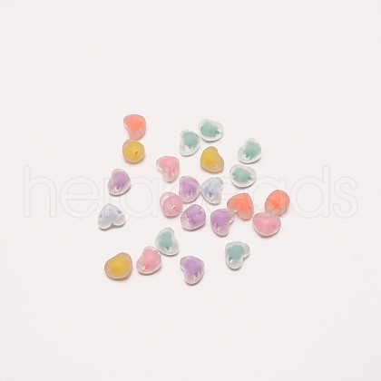 Frosted Transparent Acrylic Beads FACR-CJC0005-02-1