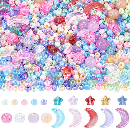 SUNNYCLUE Mixed Styles Glass Beads GLAA-SC0002-19-1