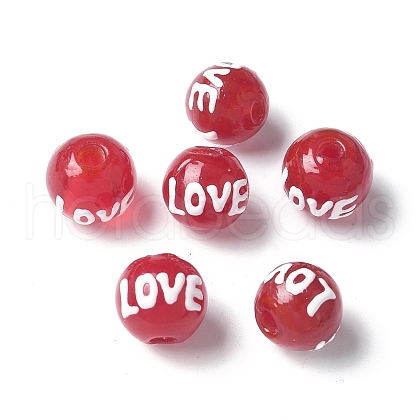 Handmade Lampwork Enamel Beads BLOW-D300-05A-1