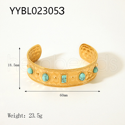 Stainless Steel Cuff Bangles for Women BS9100-4-1
