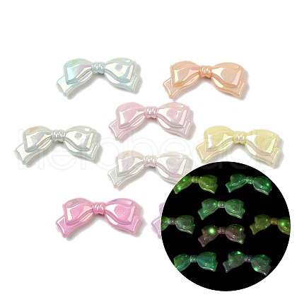 Luminous & UV Plating Opauqe Acrylic Beads OACR-B031-23-1