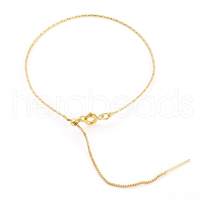 Brass Slider Bracelet/Bolo Bracelet Making BJEW-Z008-04G-1