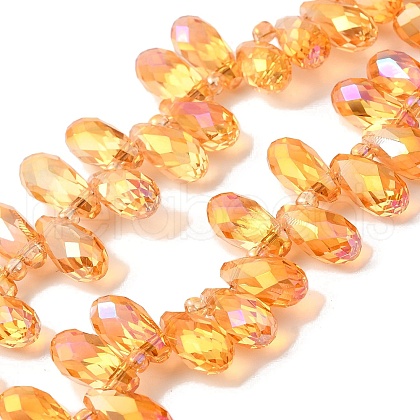 Electroplate Glass Beads Strands EGLA-B006-01A-HR01-1