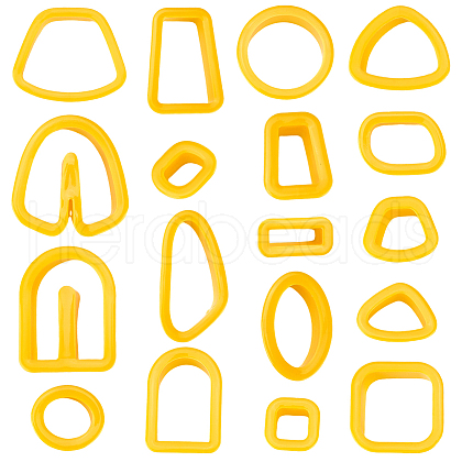 CRASPIRE 1 Set Plastic Clay Molds DIY-CP0010-78B-1