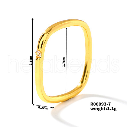 Brass Pave Cubic Zirconia Finger Rings for Women JJ7227-2-1