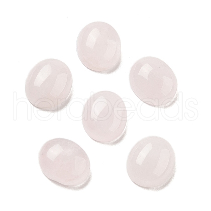 Natural Rose Quartz Cabochons G-G145-01A-38-1