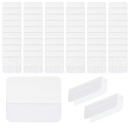 CHGCRAFT 200Pcs Transparent Self Adhesive Hang Tabs KY-CA0001-57-1