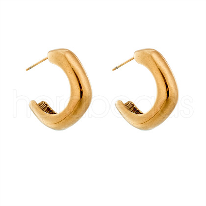 Minimalist Geometric Stainless Steel Stud Earrings for Men and Women ST1342501-1