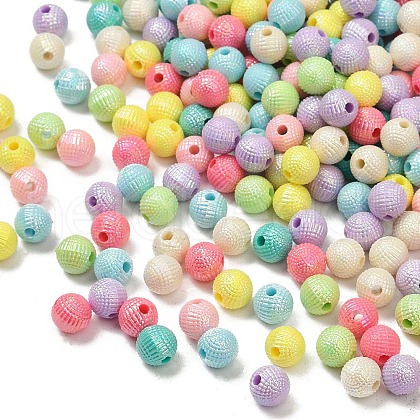 Opaque Acrylic Beads OACR-B031-47-8mm-1