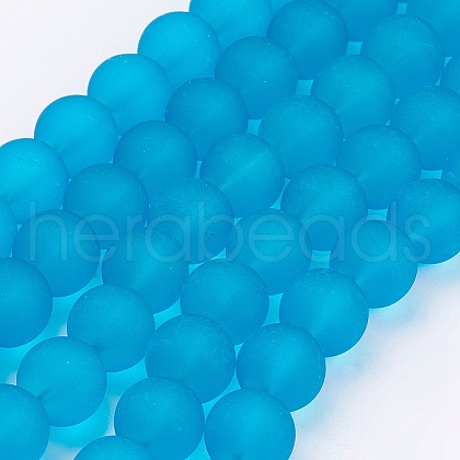 Transparent Glass Bead Strands GLAA-S031-12mm-37-1