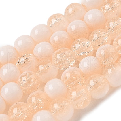 Crackle Glass Beads Strands X1-GLAA-U001-8mm-05-1