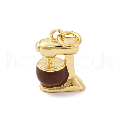 Brass Enamel Charms KK-Q098-31G-A-1