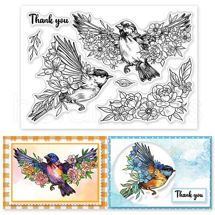 Custom Summer Theme PVC Plastic Clear Stamps DIY-WH0631-0288-1