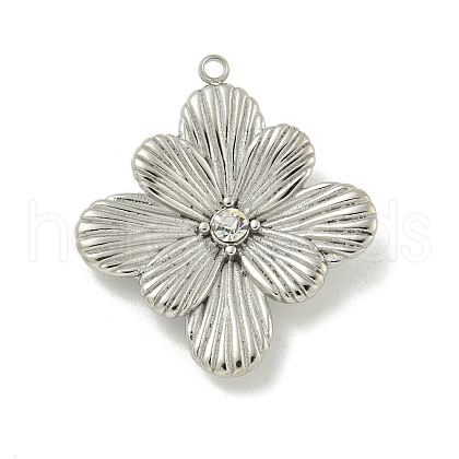 304 Stainless Steel Pendants STAS-L022-433P-1