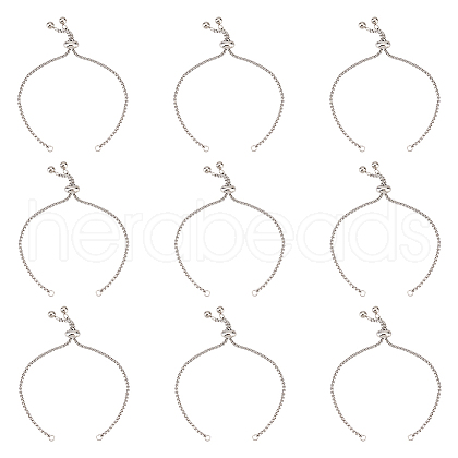 Unicraftale Adjustable 304 Stainless Steel Bracelet Making STAS-UN0003-15P-1