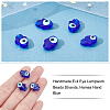  Handmade Evil Eye Lampwork Beads Strands LAMP-NB0001-47C-3