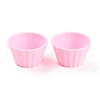 Mini Plastic Simulated Egg Tart Cup DJEW-C005-02C-1