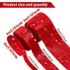 GOMAKERER 6M 3 Styles Double Sided Star Gold Stamping Flannelette Ribbons for Sewing Craft OCOR-GO0001-13A-2